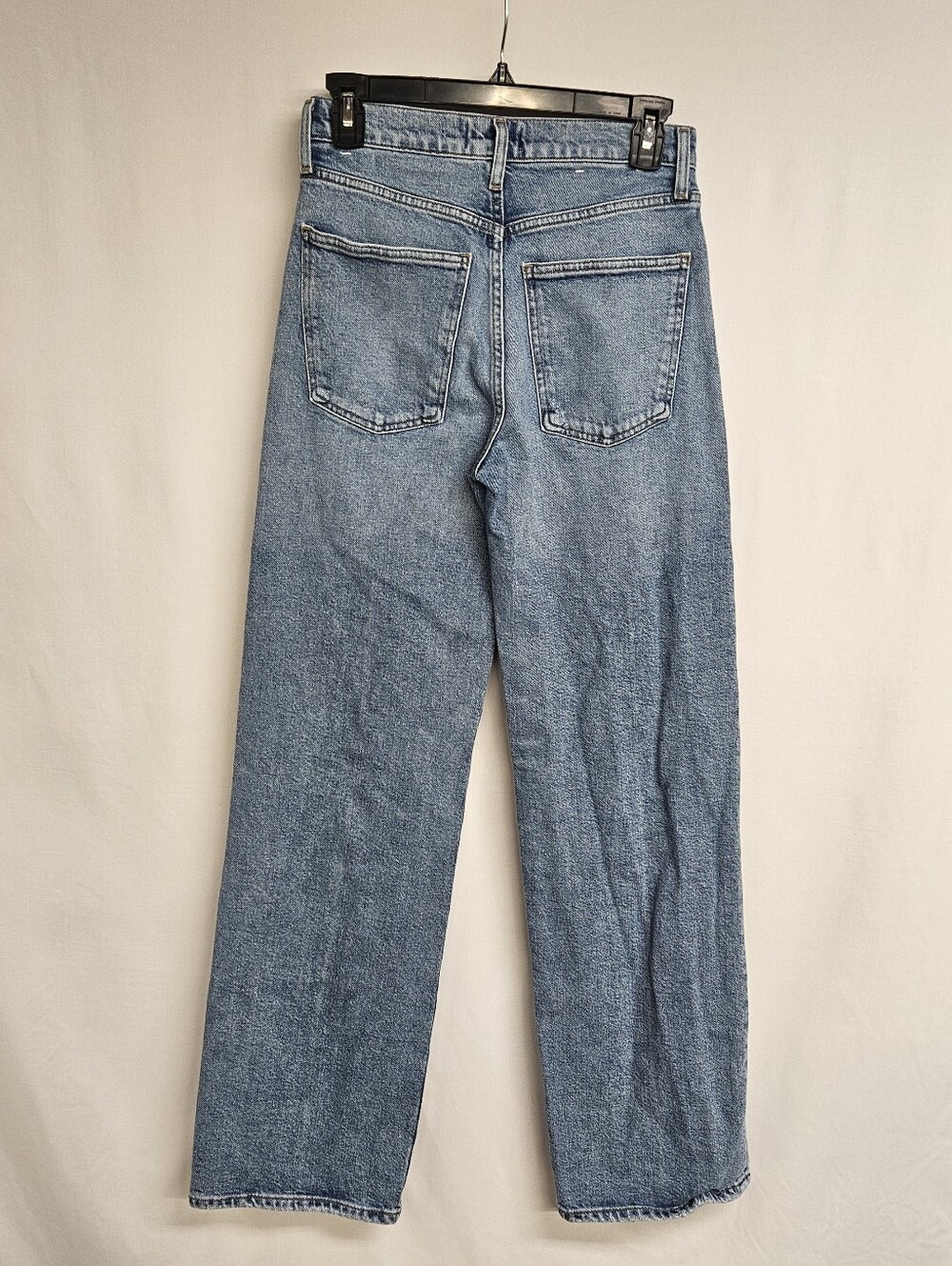 AGOLDE Jeans Womens 25 Blue High Rise Straight Light Wash Faded Denim - Picture 4 of 10